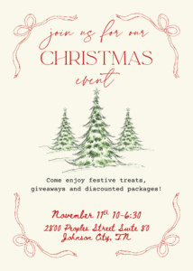 Cream Red Vintage Cute Christmas Invitation