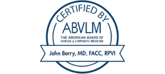 American Board of Vein and Lymphatic Medicine certification logo for John Berry MD FACC RPVI